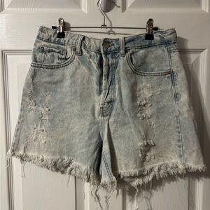 Wild Fable Light Blue Distressed Jean Shorts